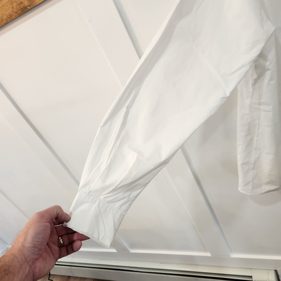 VINTAGE Peter Martin White Cotton Long sleeve Embroidered Shirt Christmas SZ10 - Picture 4 of 9